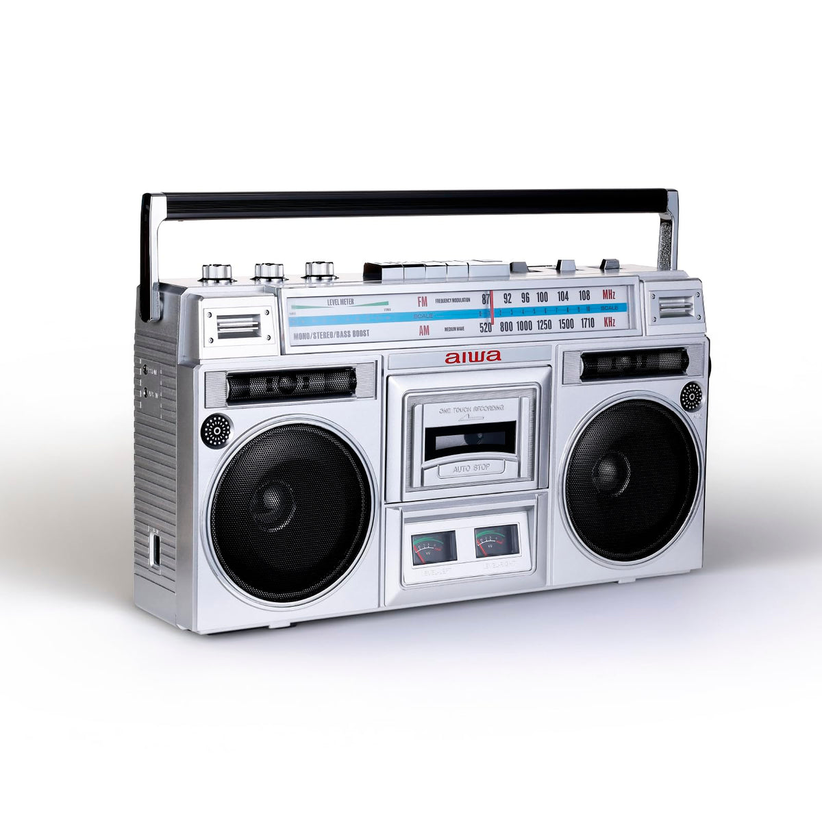 Portable Retro Boombox Bluetooth Speaker with Cassette Player H728653