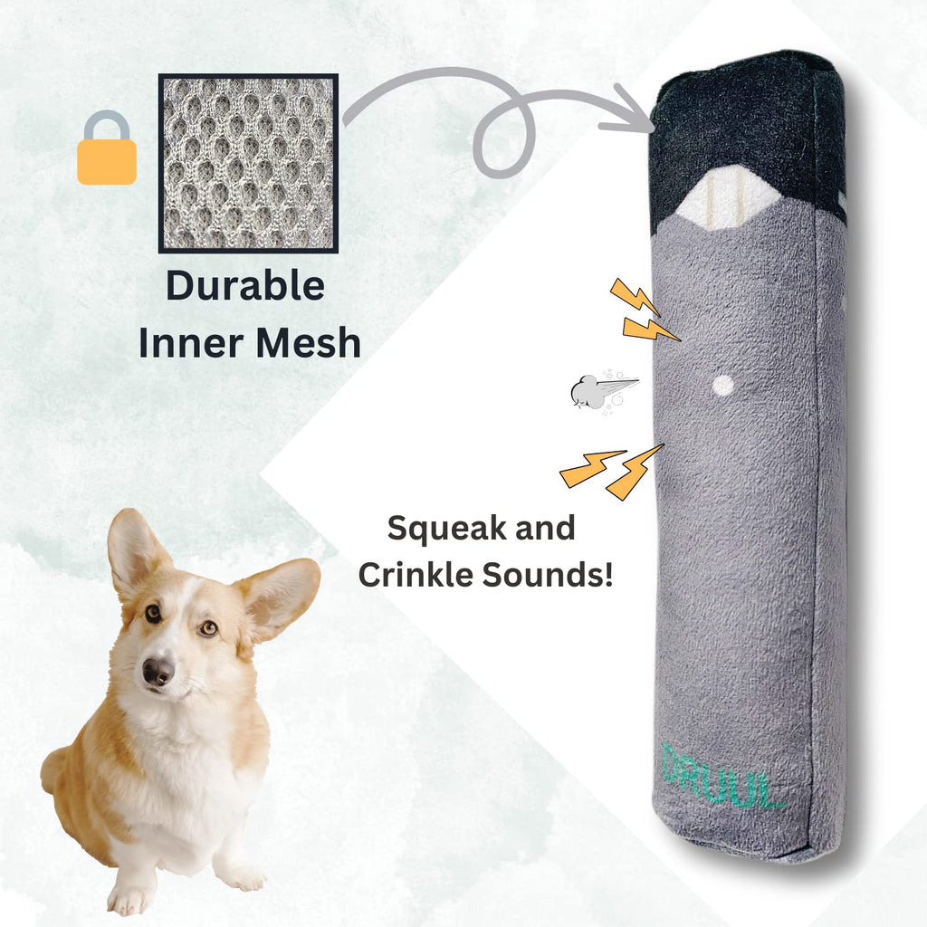 Plush Squeaky Crinkle Dog Toy I770422