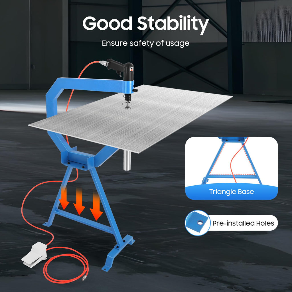 4" Throat Pneumatic Planishing Hammer with Steel Stand O1728