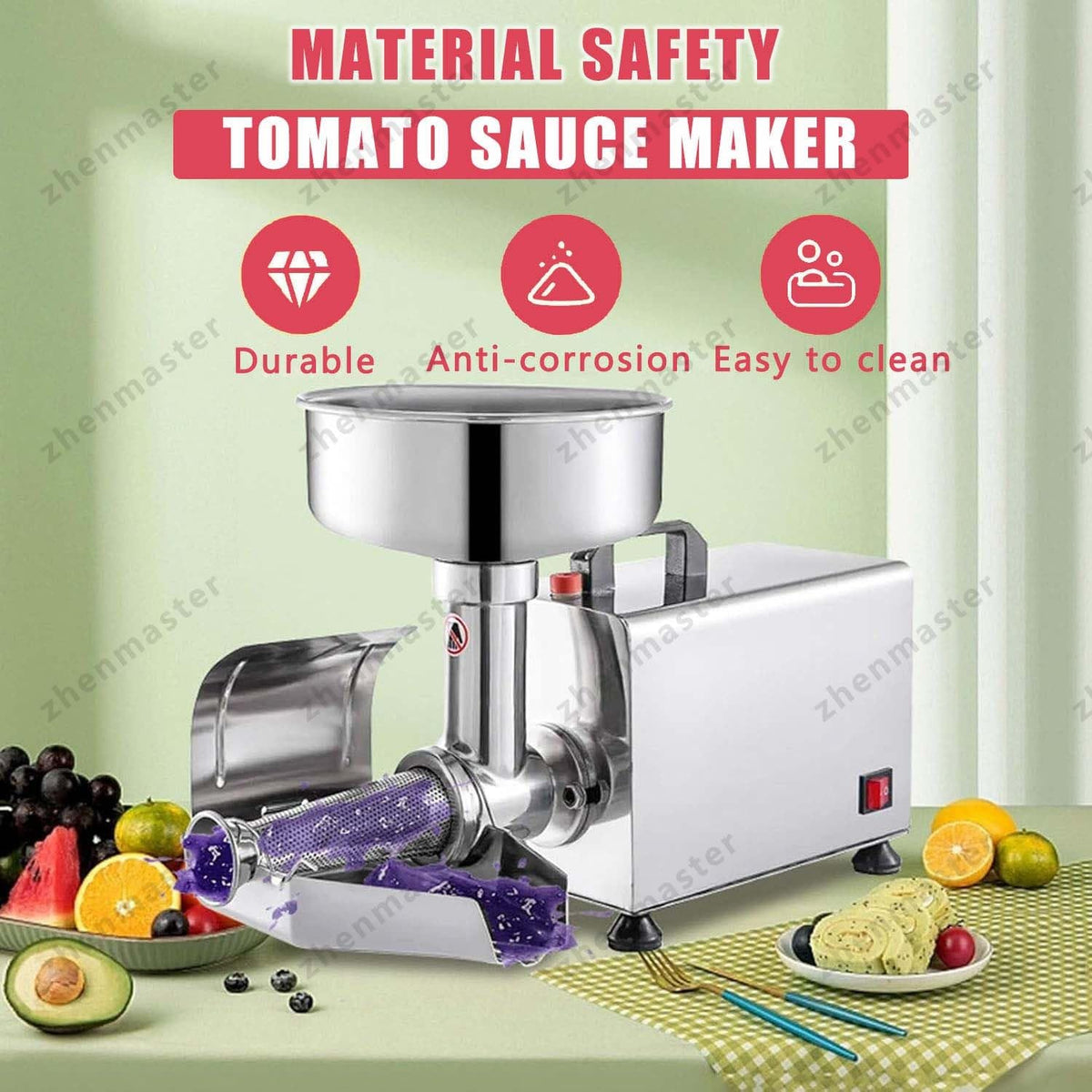 450W Stainless Steel Electric Tomato Strainer S426