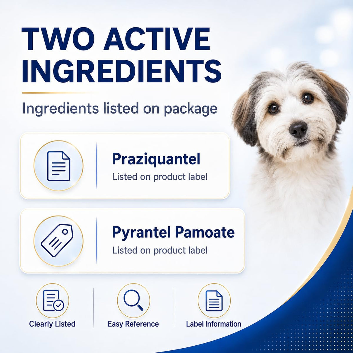 Pyrantel Pamoate & Praziquantel Canine Tablets 48 Tablets P9457
