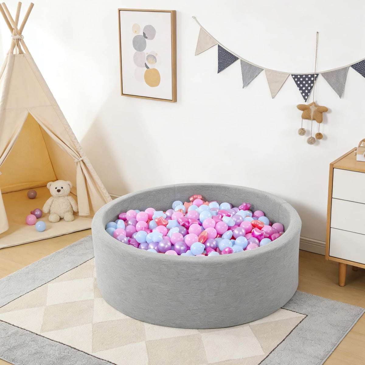 100 200 500 Pack Phthalate & BPA Free Plastic Ball Pit Balls K315