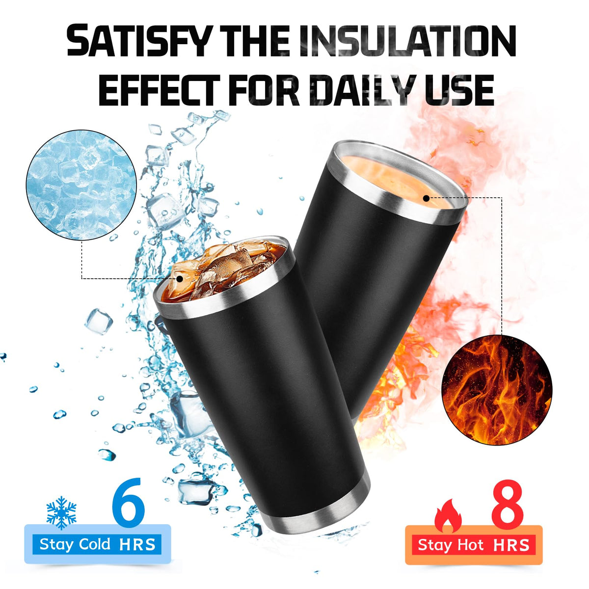 20oz Stainless Steel Insulated Tumbler with Lid R4595