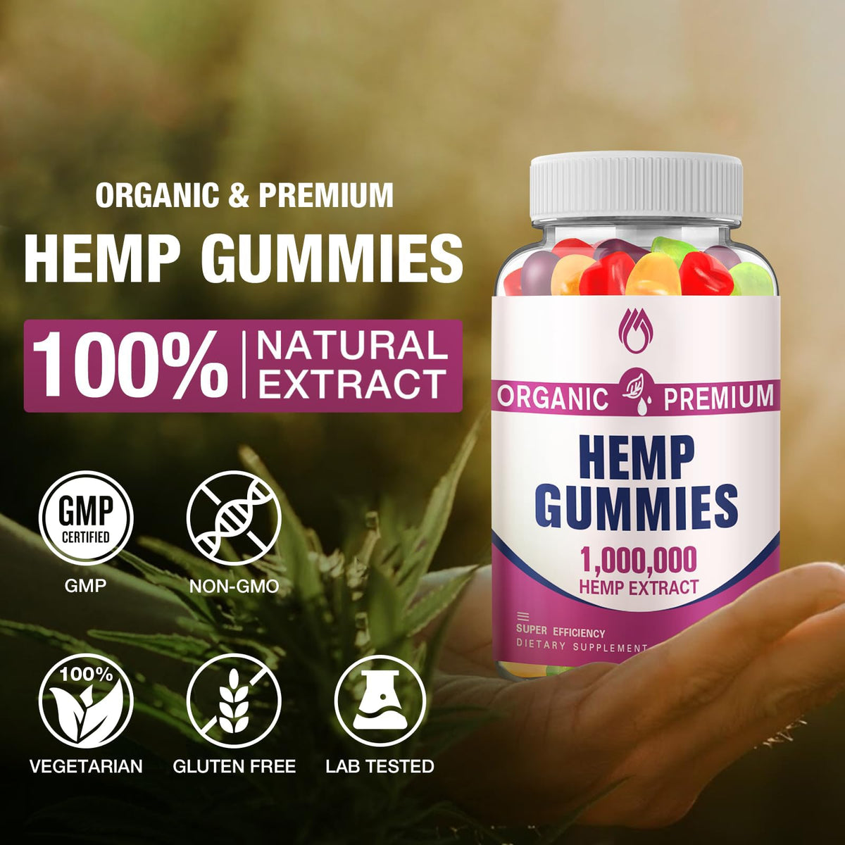 Hemp Gummies High Potency 2 Packs K622515