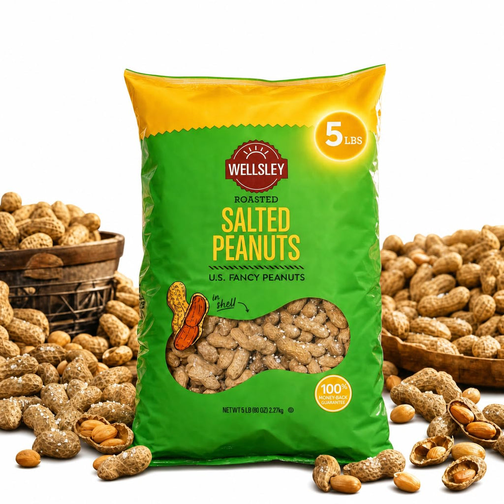 Salted Roasted Peanuts in Shell 5 lb Bag E5172