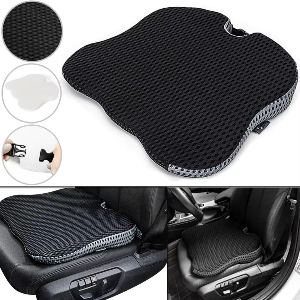 Grey Memory Foam Car Seat Booster Cushion C267296