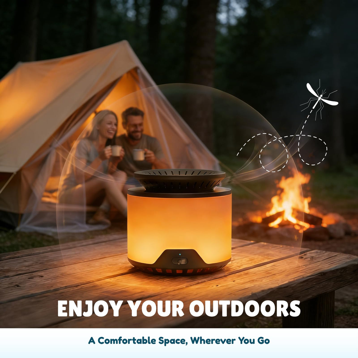 Rechargeable Mosquito Repeller 2 Pack with Citronella Geraniol Peppermint Refills Z4031
