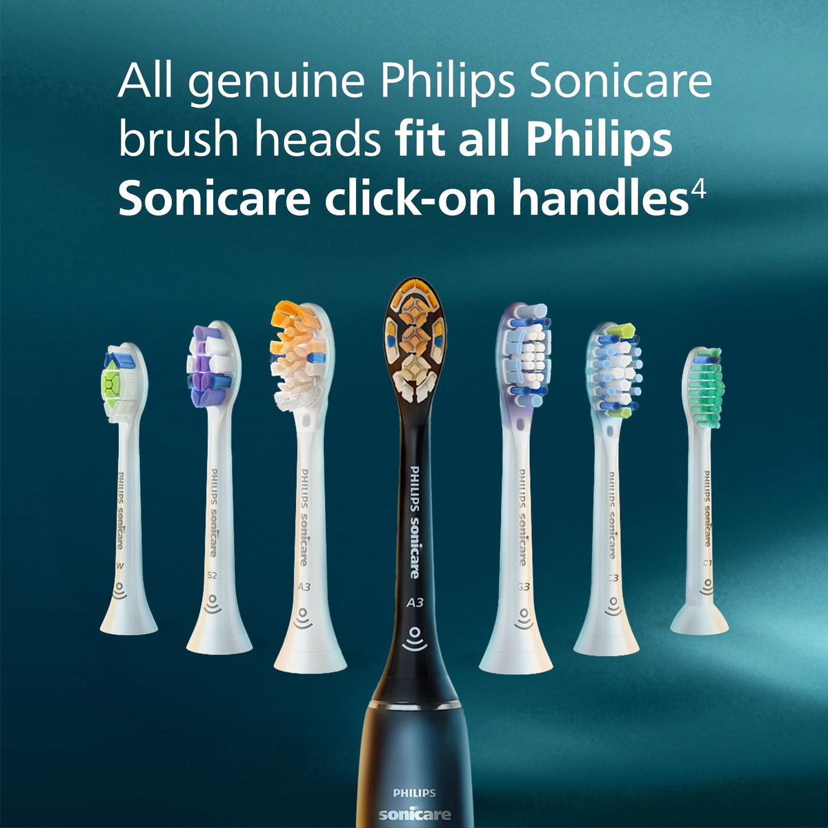 Black 2 Pack Replacement Electric Toothbrush Heads N60613