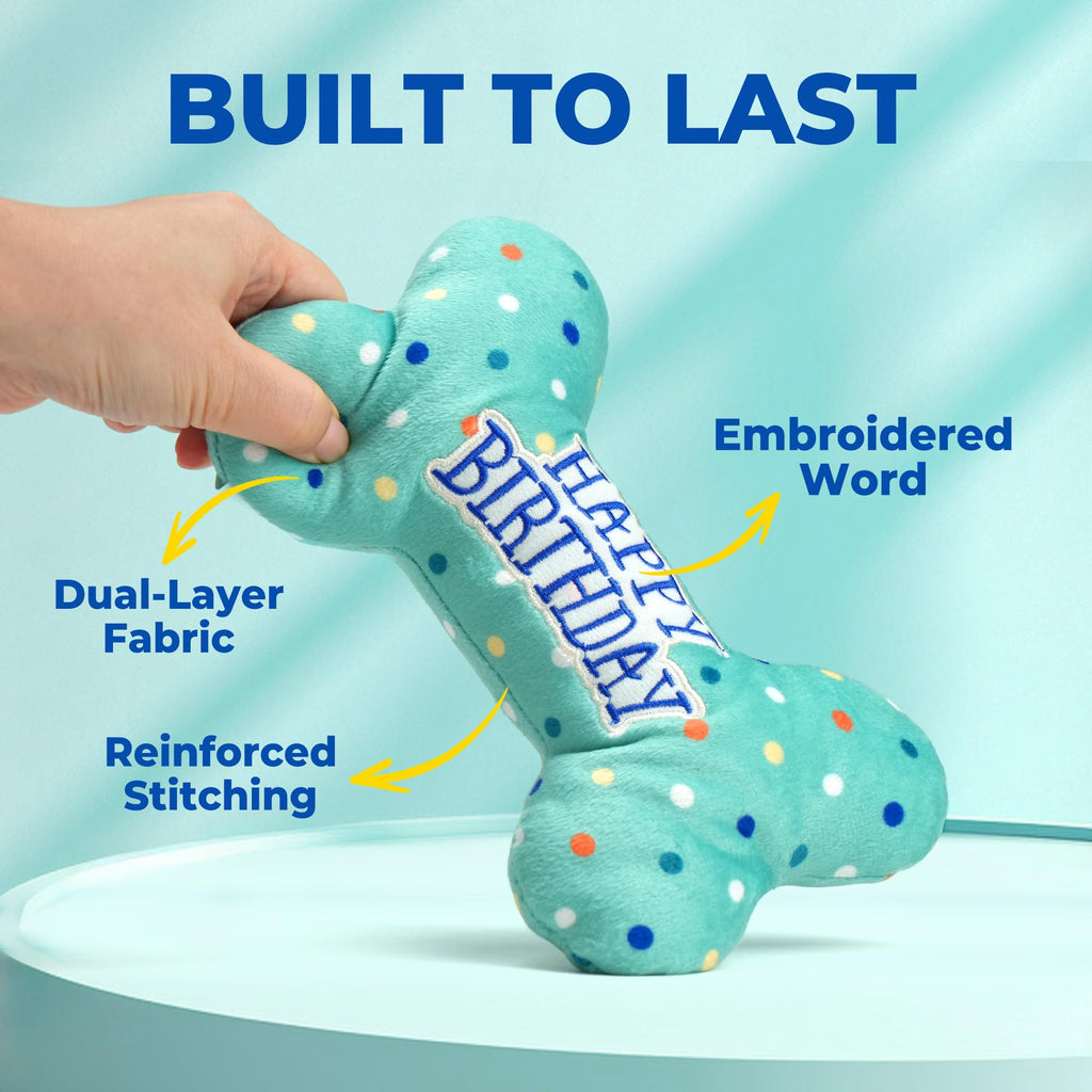 Plush Dog Squeaky Chew Toy L6165