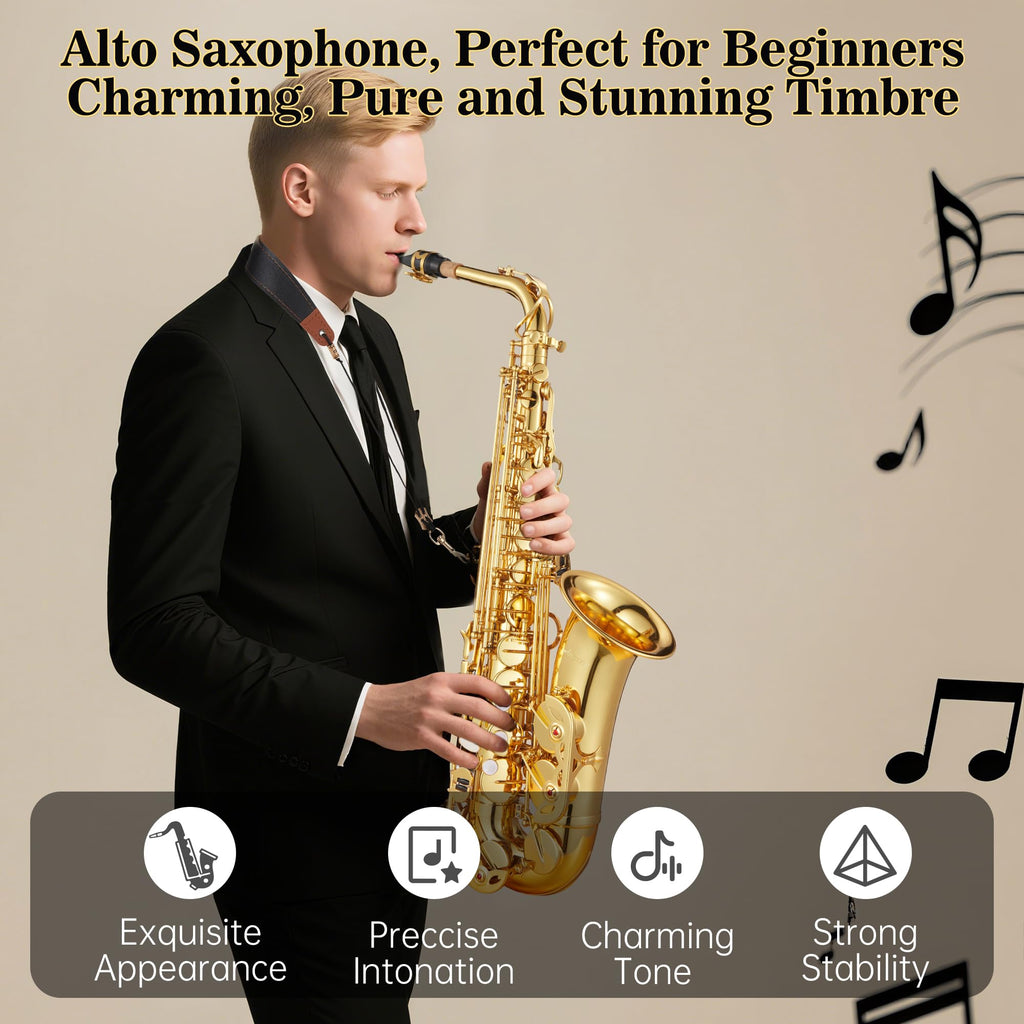 Alto Saxophone Copper Body Electroplated Gold Finish V87744