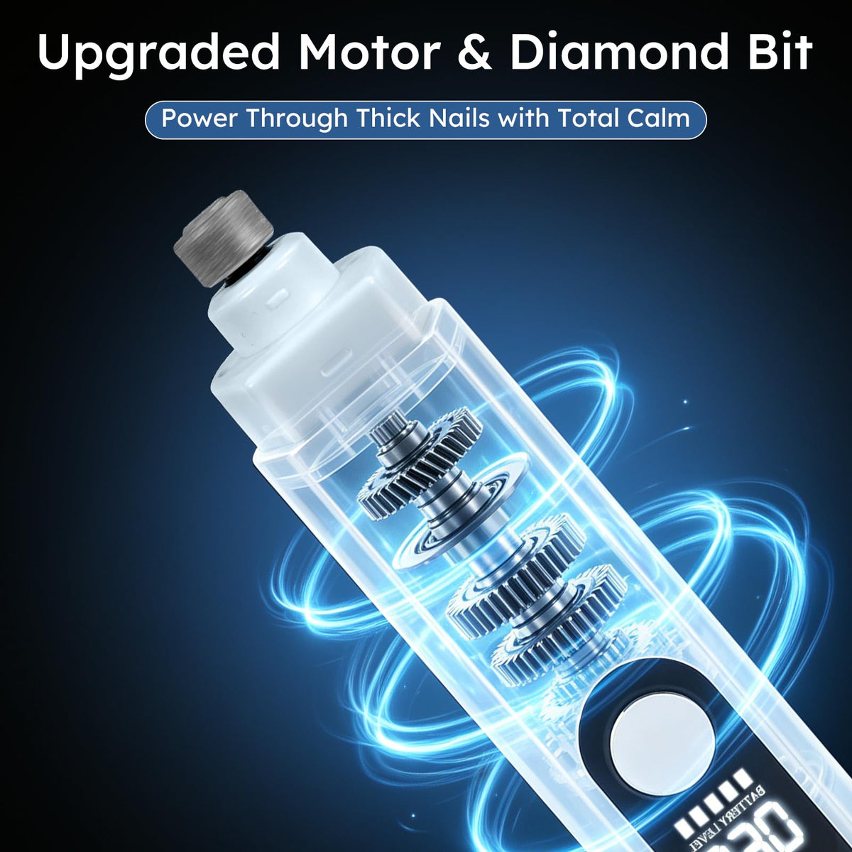 5-Speed Dog Nail Grinder with 2 LED Lights X96800