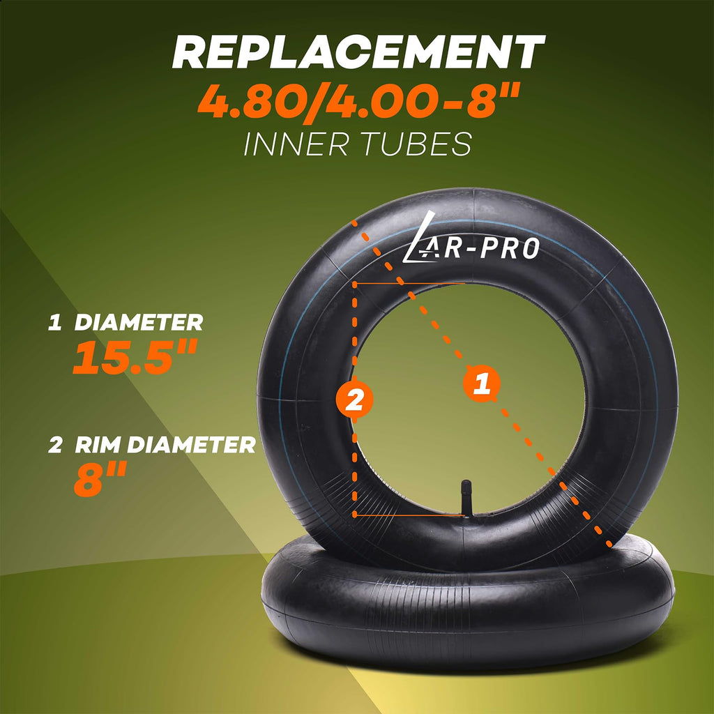 4.80/4.00-8" Inner Tube with TR-13 Straight Valve Stem (4-Pack) U72537