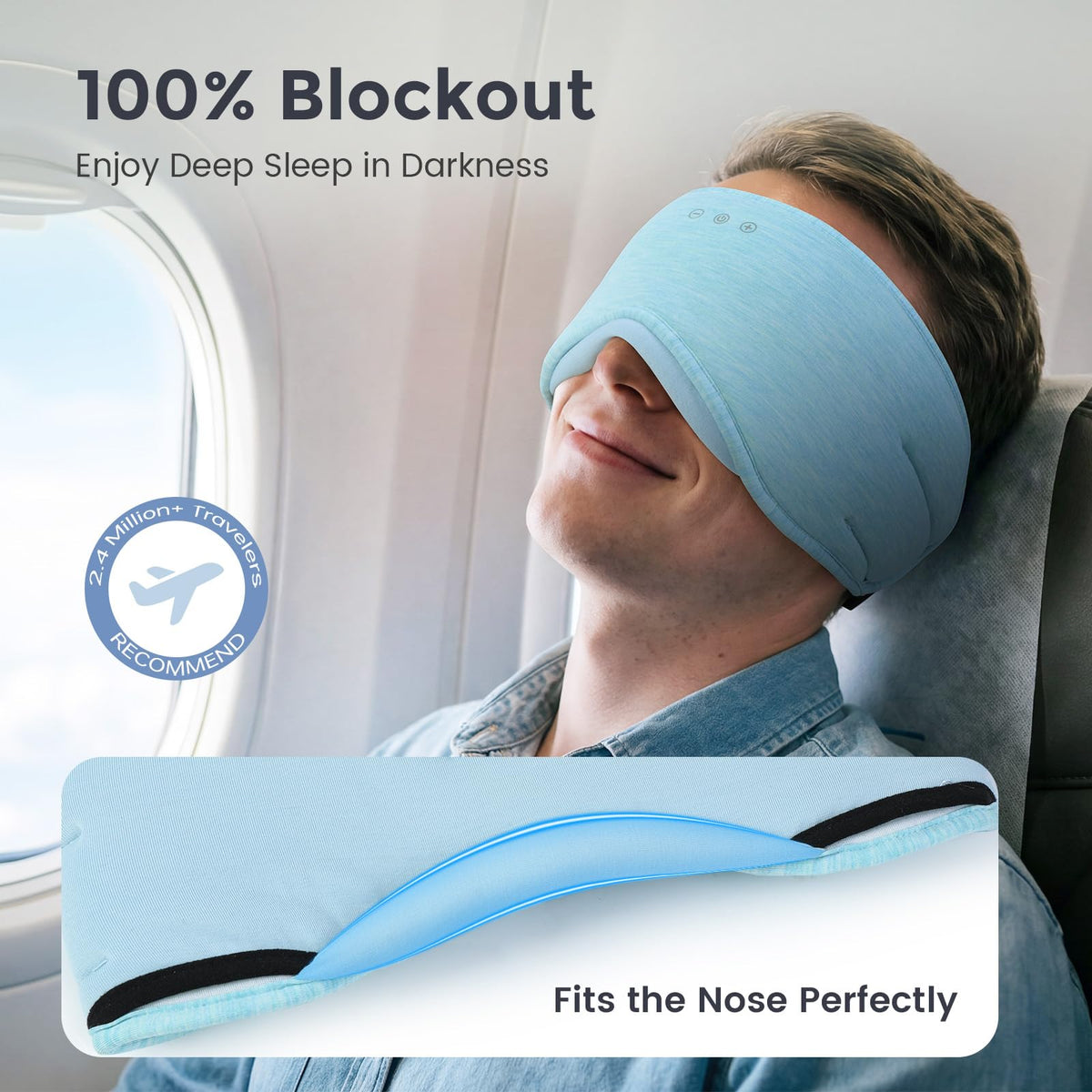 Bluetooth Sleep Mask with Headphones S55270
