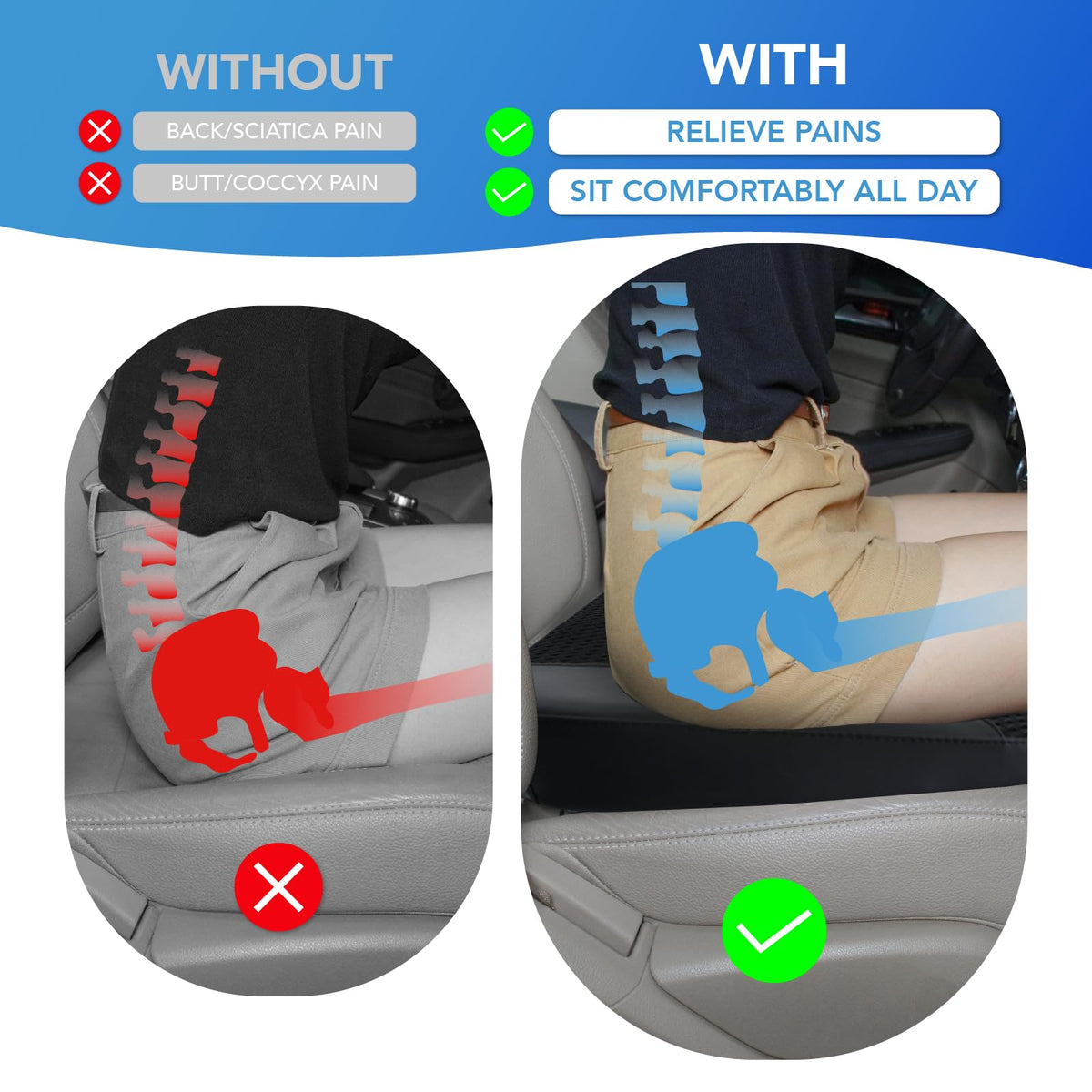 Car Seat Cushion D6679