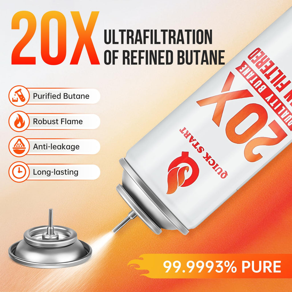 12 Pack Universal Butane Fuel Refill A4784