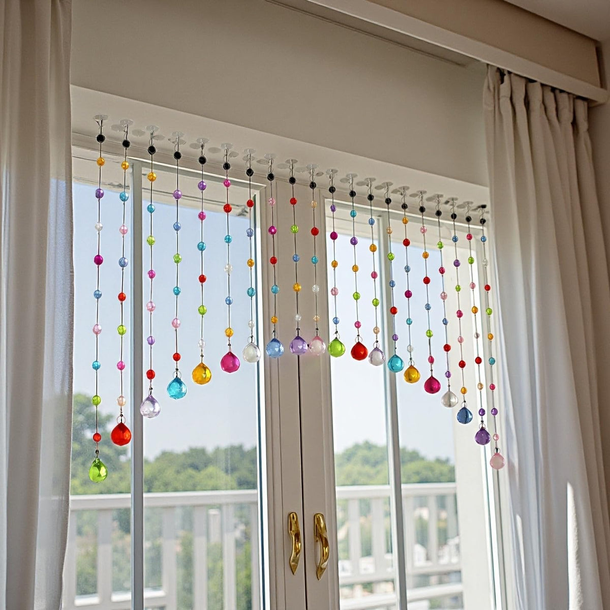 Clear Beaded Curtain 20 Strings P222