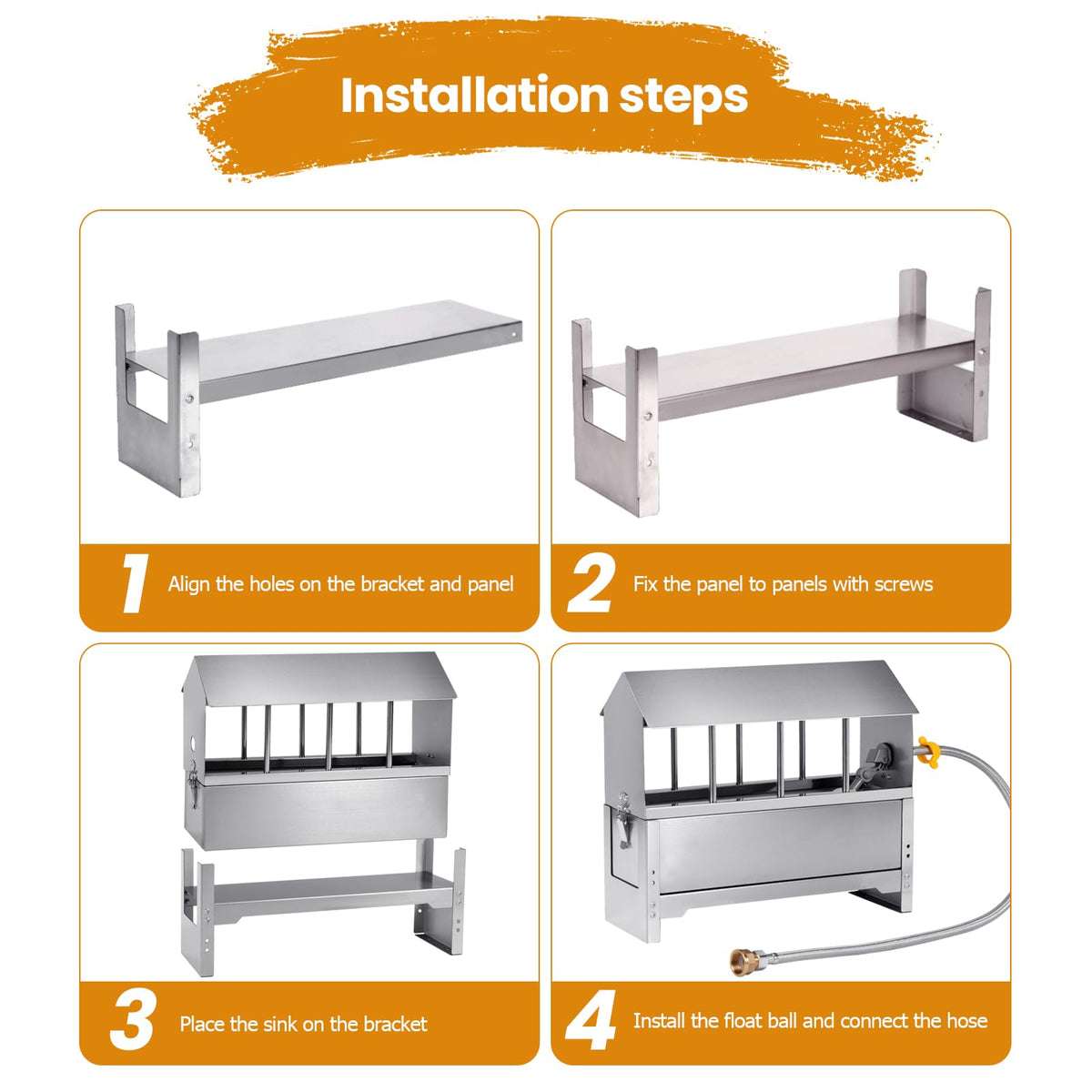 Stainless Steel Chicken Waterer N798
