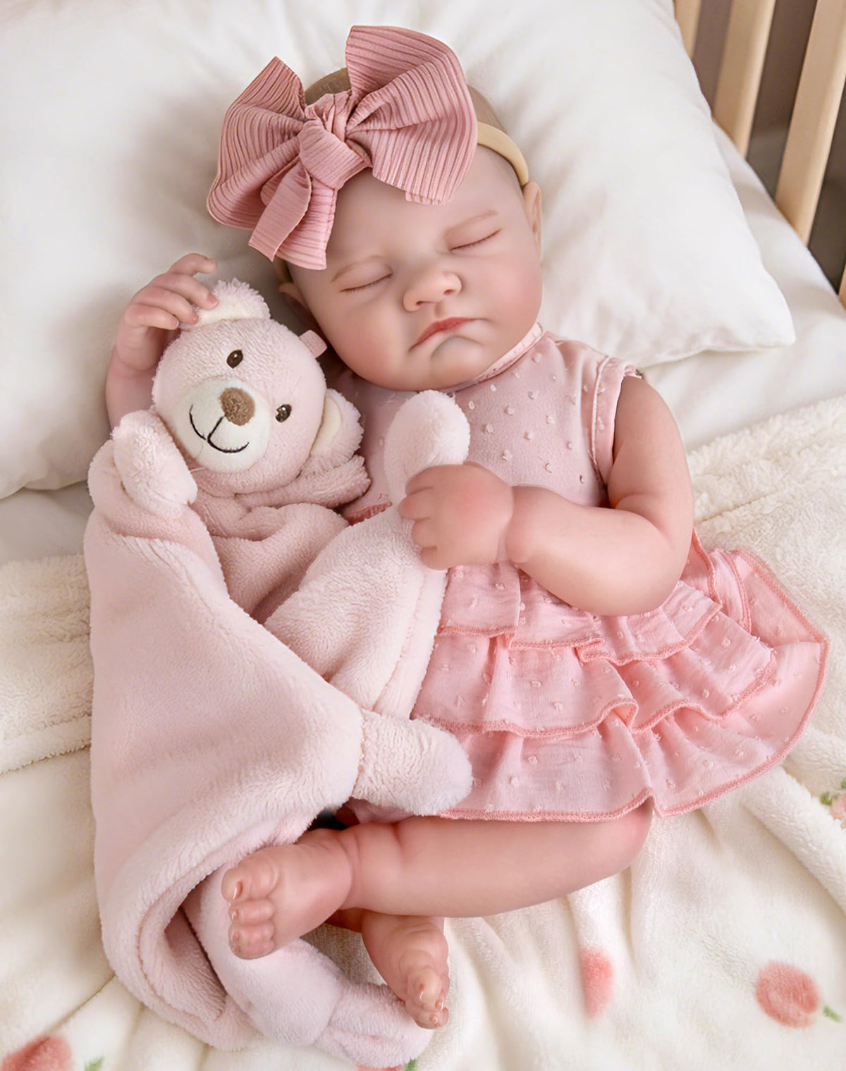 20-Inch Sleeping Newborn Girl Doll V6516