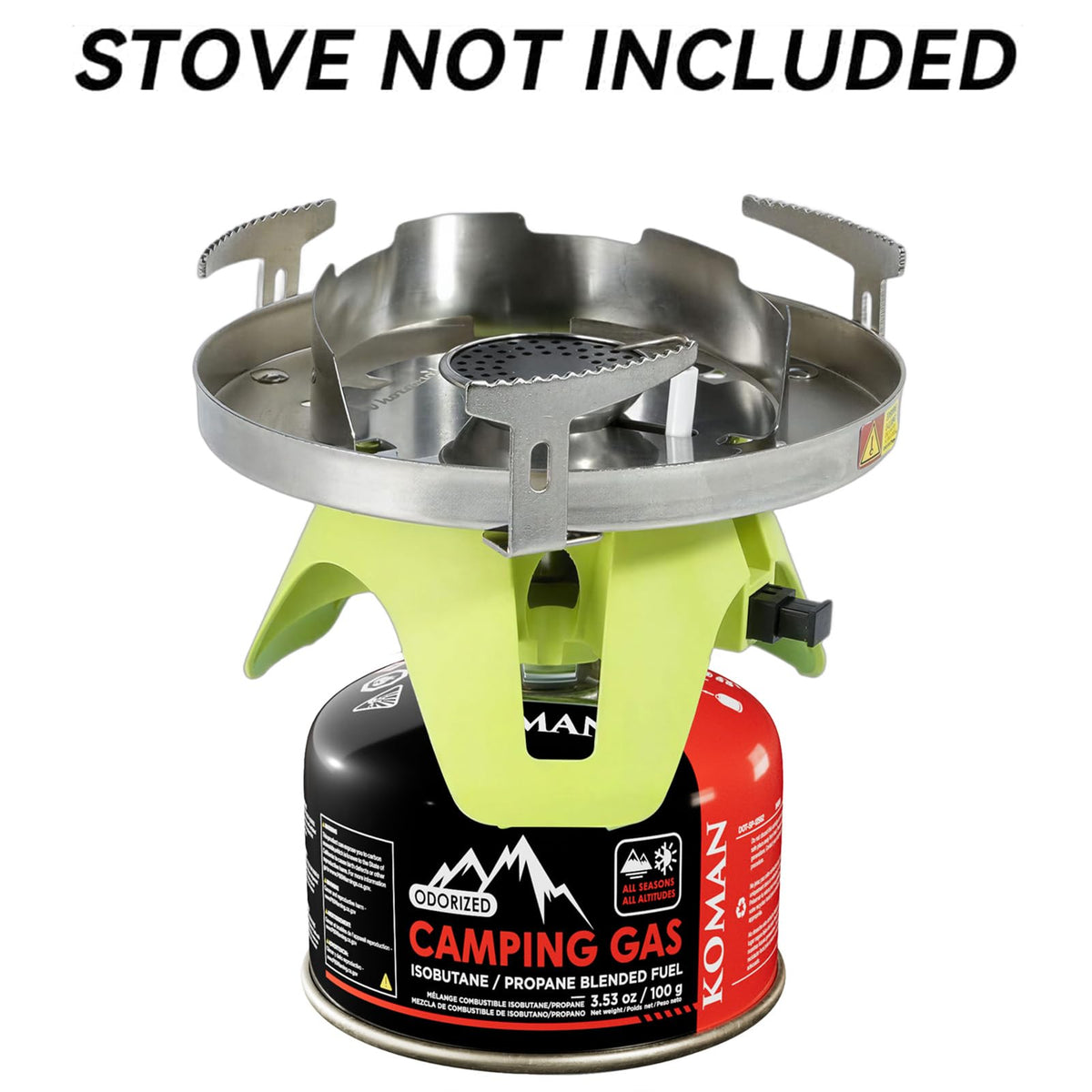 Isobutane Butane Propane Blend Camping Fuel Canister 4 Pack Z436020