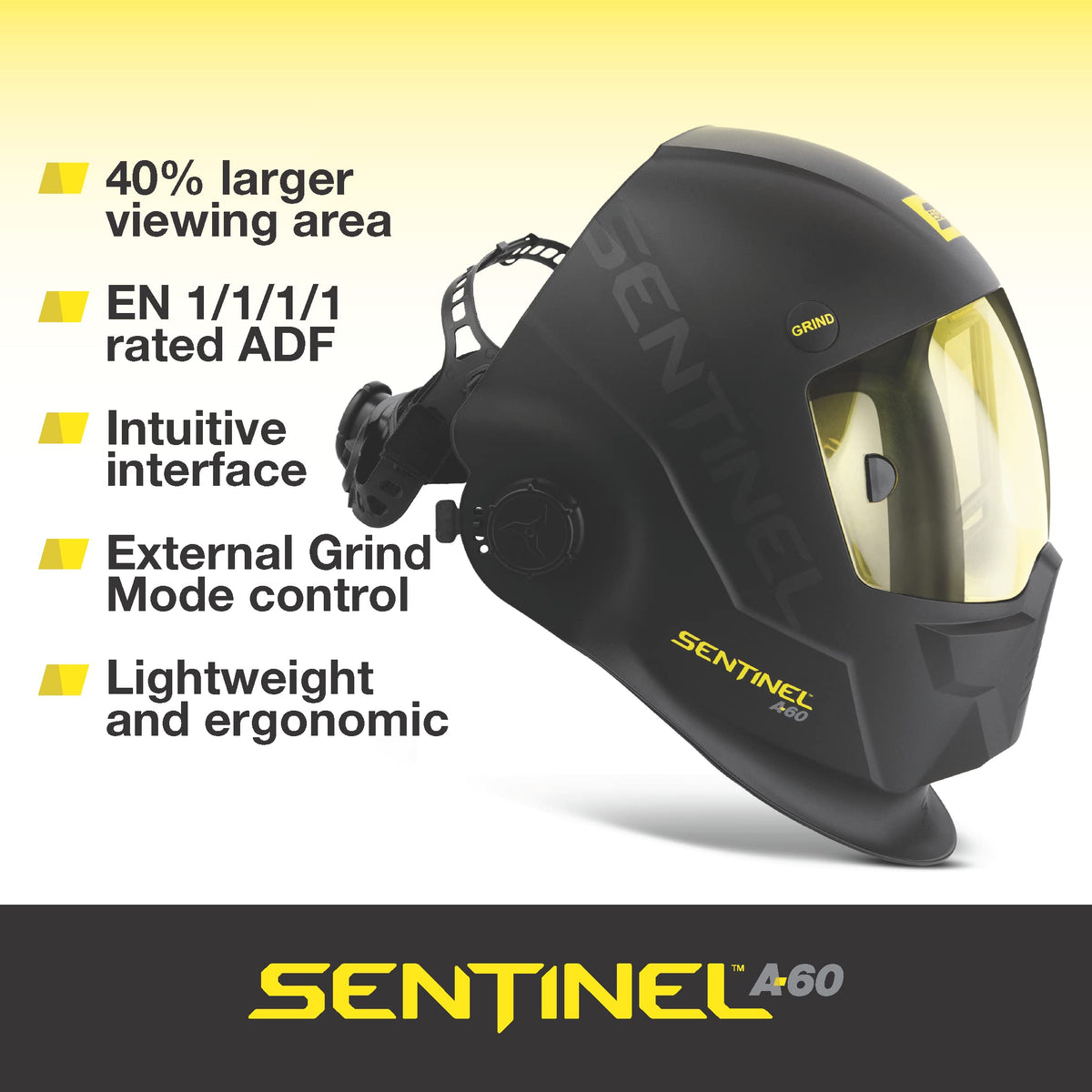 Black Nylon Welding Helmet H5083