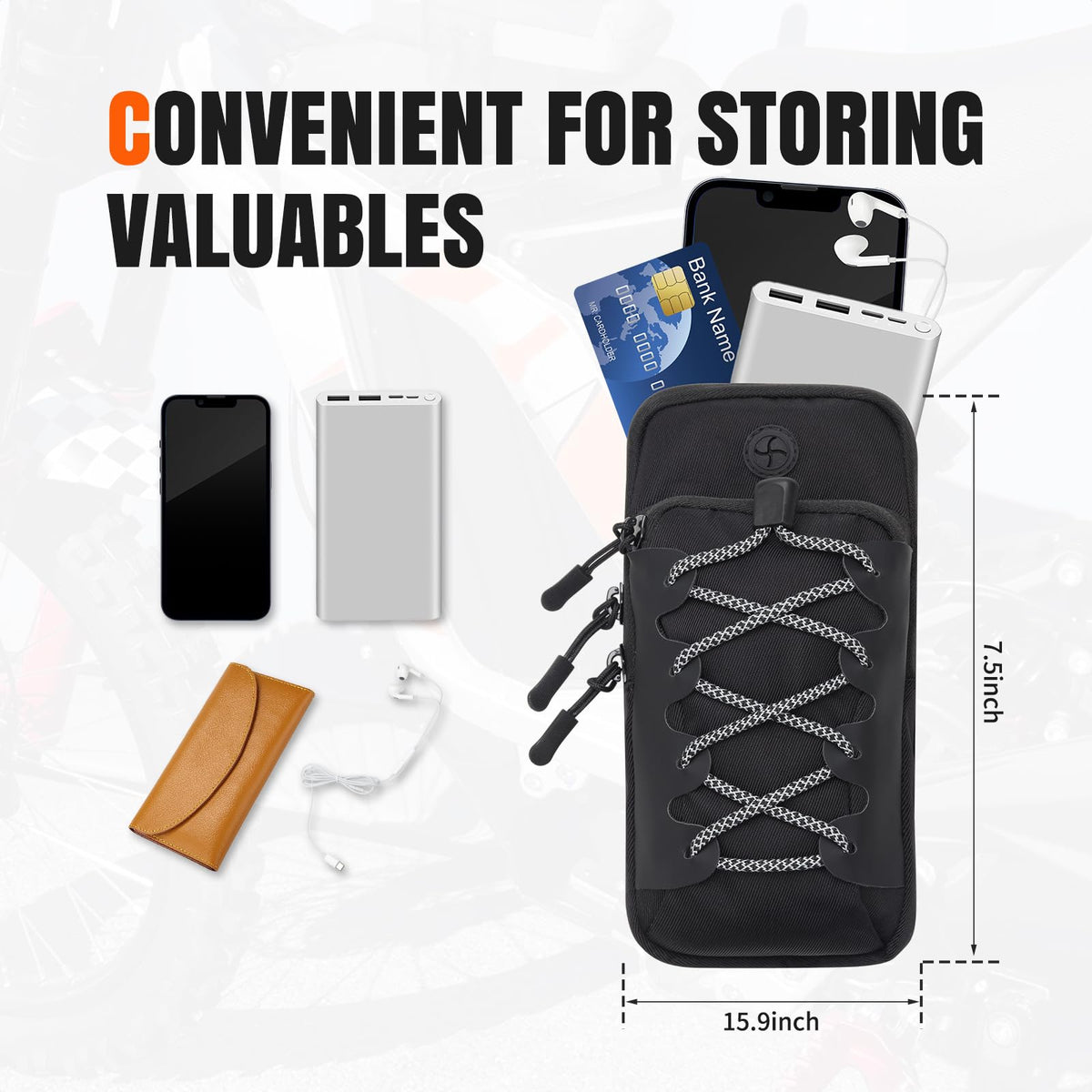 Black Dirt Bike Frame Bag Q719005