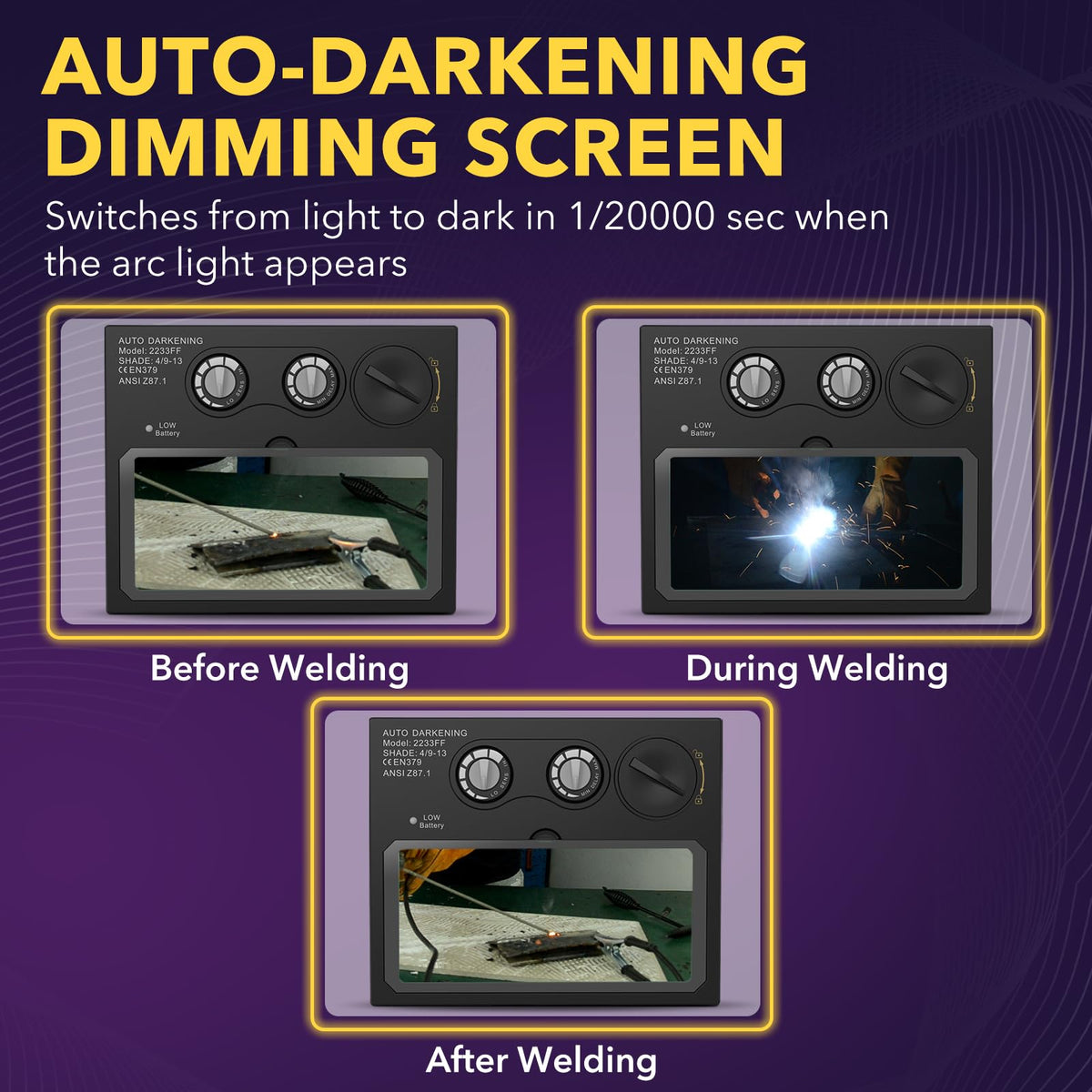 Auto Darkening Welding Lens Solar True Color P84216