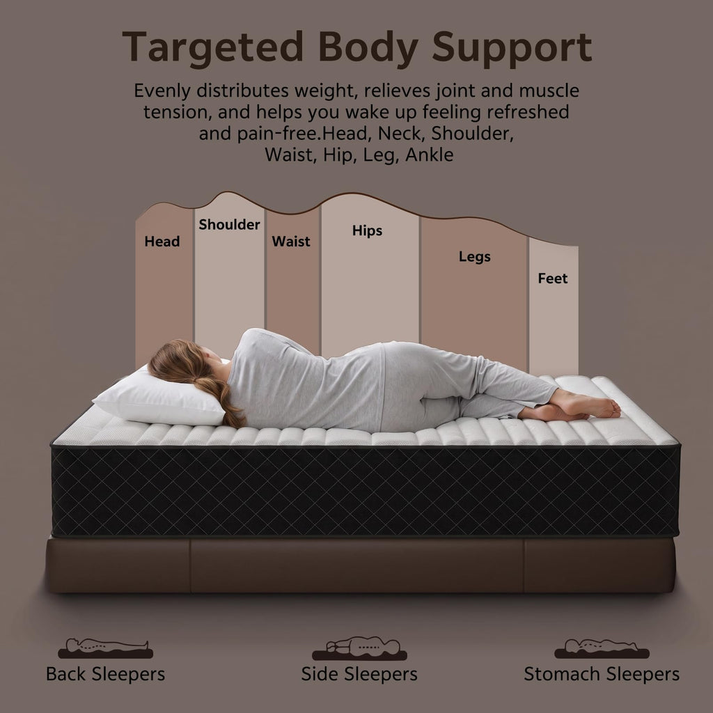 Full Size 12 Inch Hybrid Mattress N524