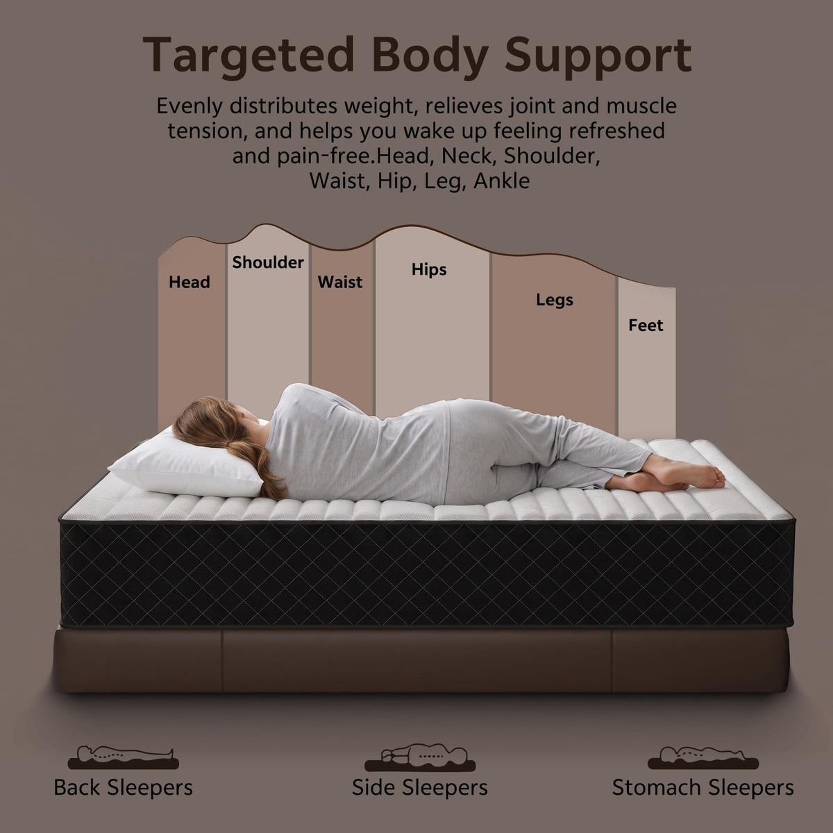 Full Size 12 Inch Hybrid Mattress N524