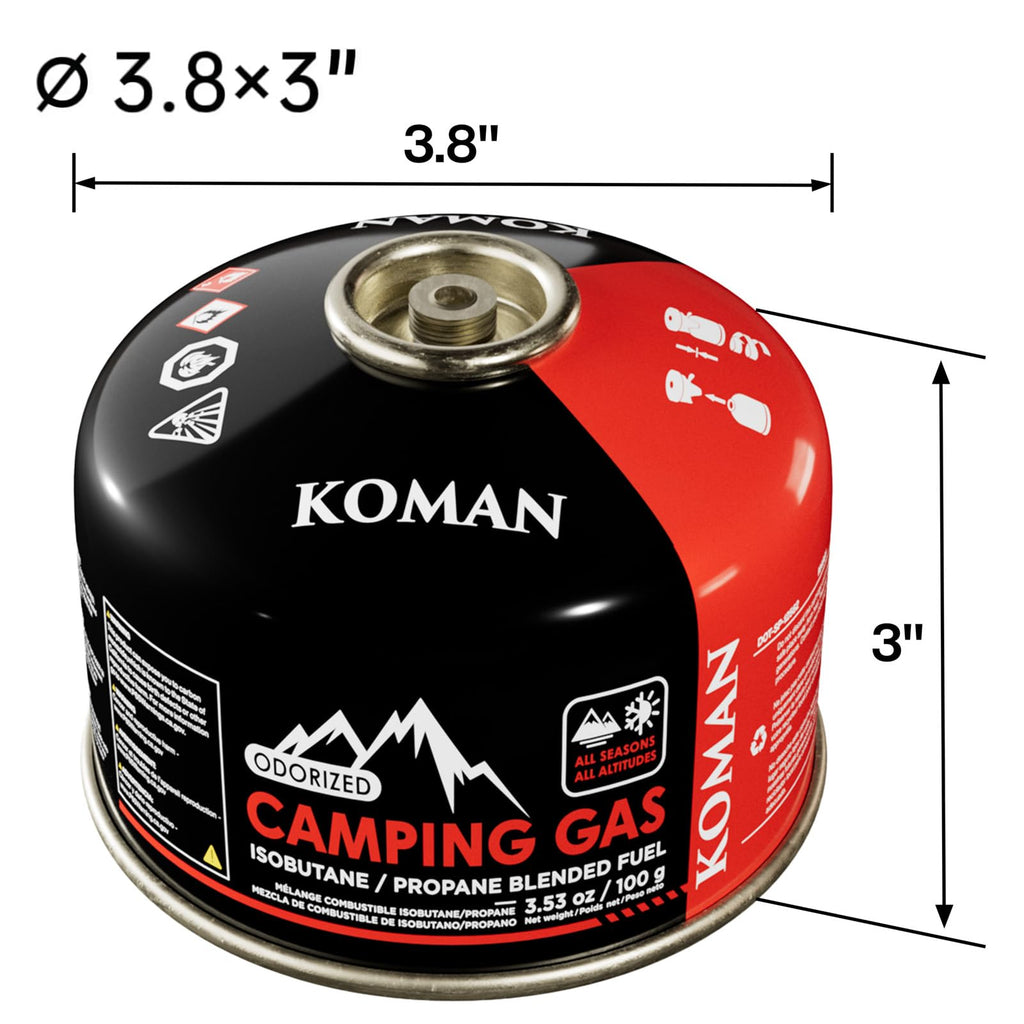 Isobutane Butane Propane Blend Camping Fuel Canister 4 Pack Z436020