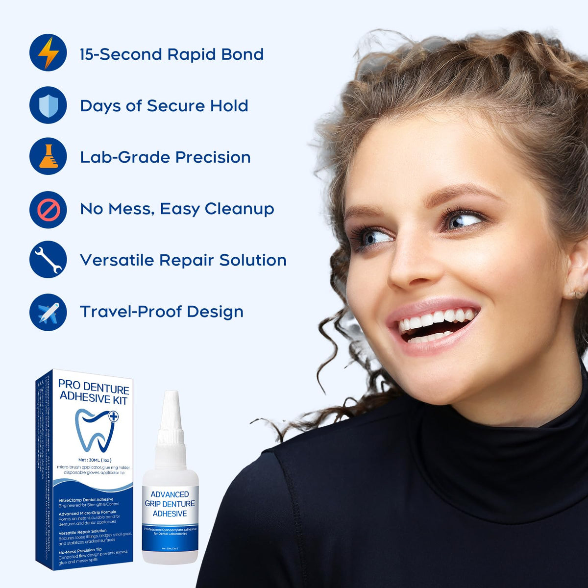 Dental Lab Instant Bonding Glue 1oz X67721