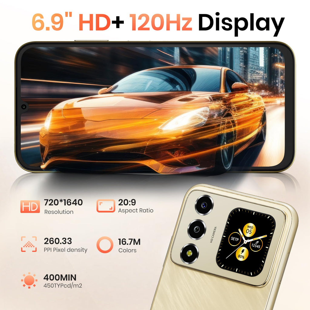 Unlocked 32GB+256GB+2TB Android Smartphone Q422413