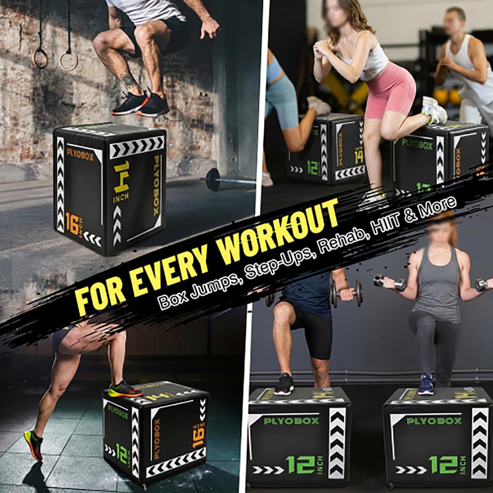 3-in-1 Soft Foam Plyometric Jump Box W896