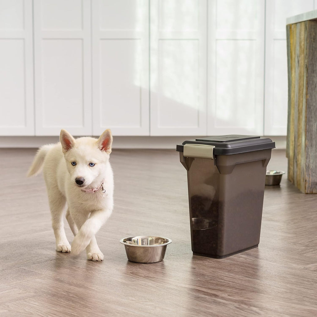 Dog Food Storage Container Up to 13 lbs Smoke I28752
