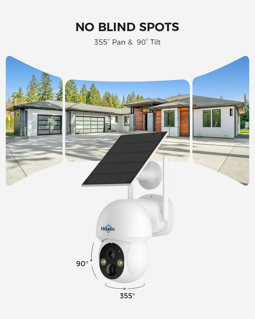 Wireless Outdoor Solar Security Camera System Y827