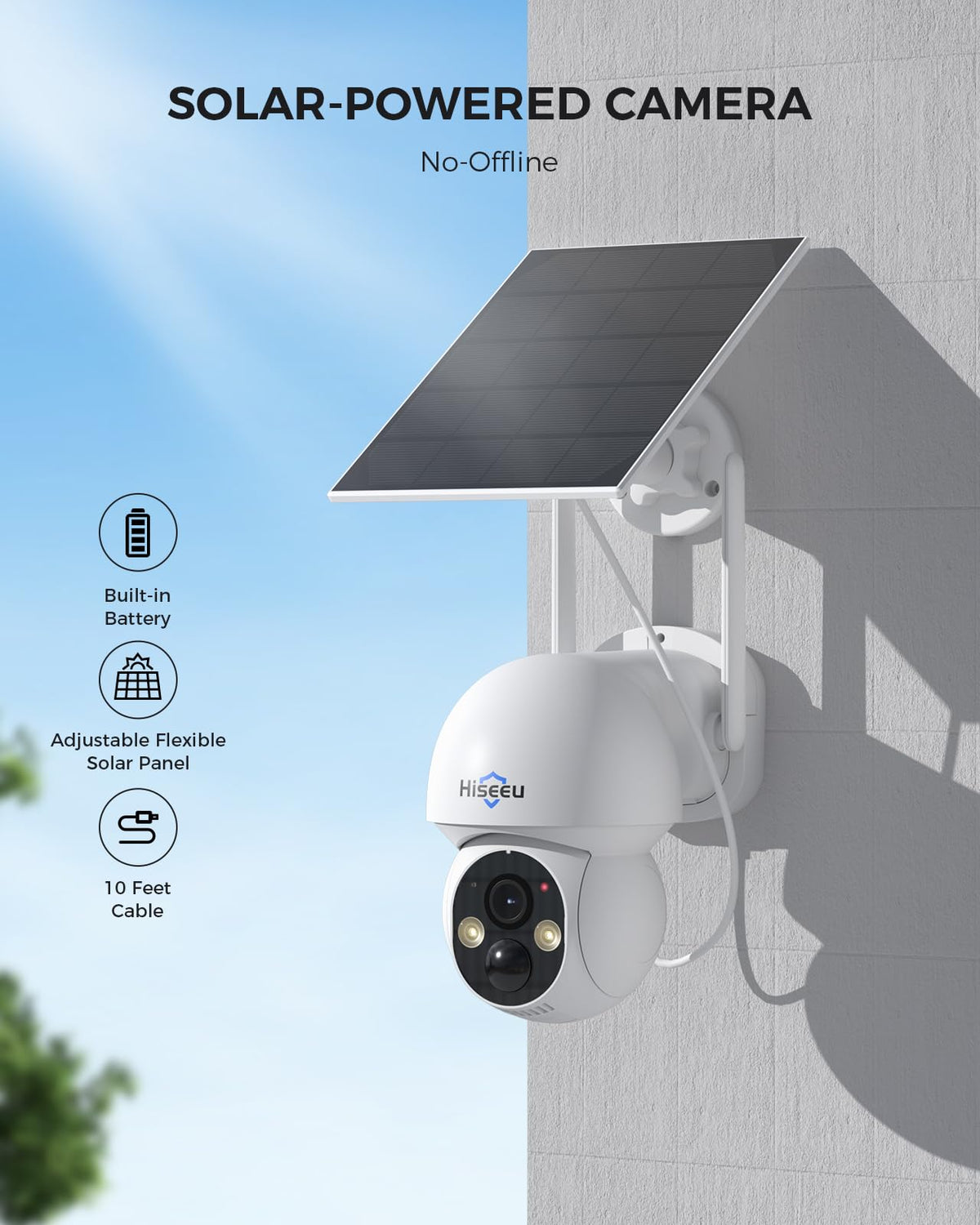 Wireless Outdoor Solar Security Camera System Y827