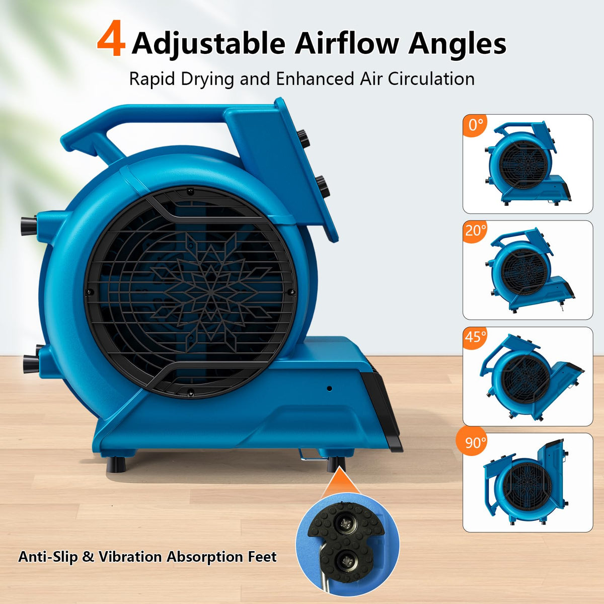 1/2 HP 2600 CFM Air Mover Fan Z7297