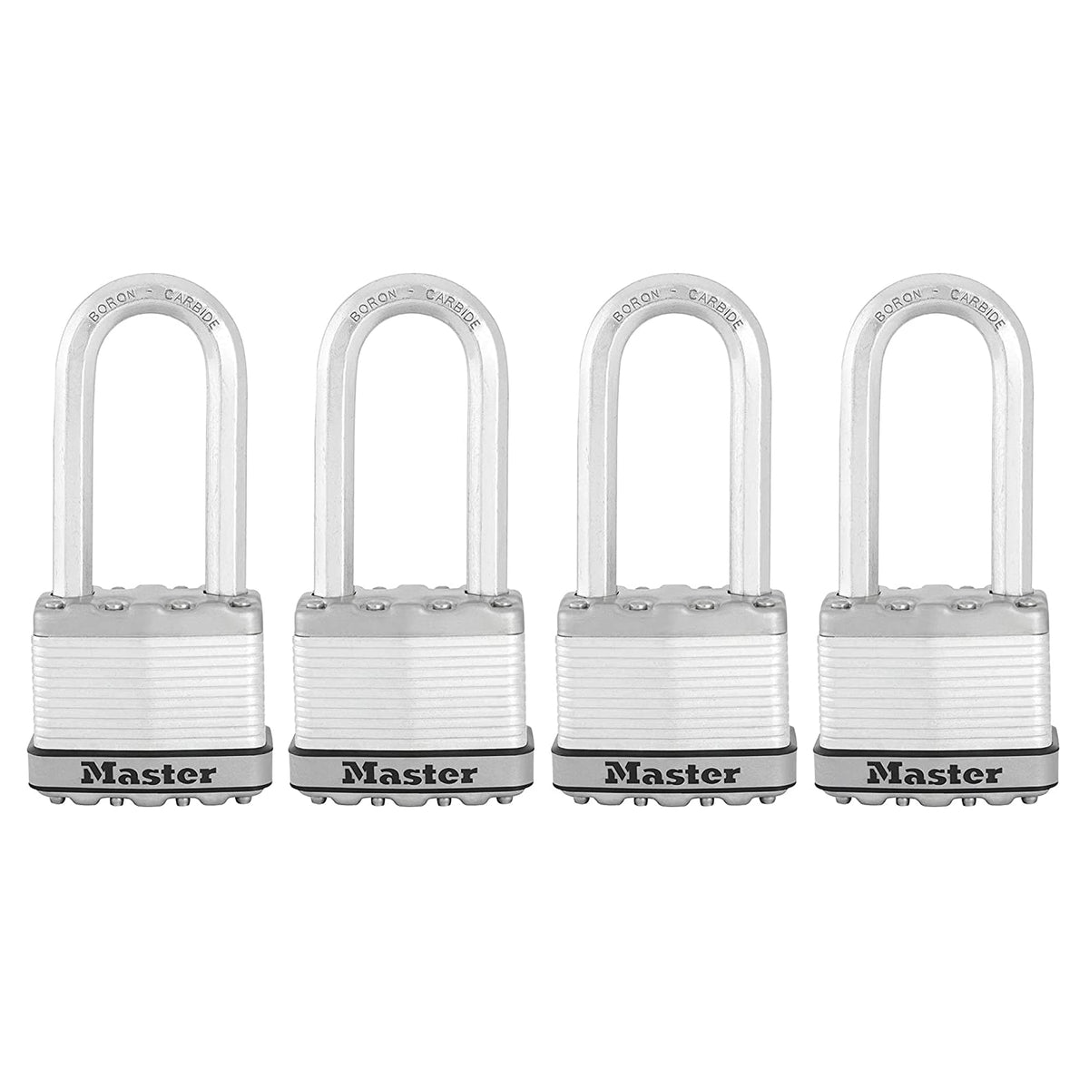 Heavy Duty Outdoor Padlock with Key, 4 Pack Keyed-Alike R30419