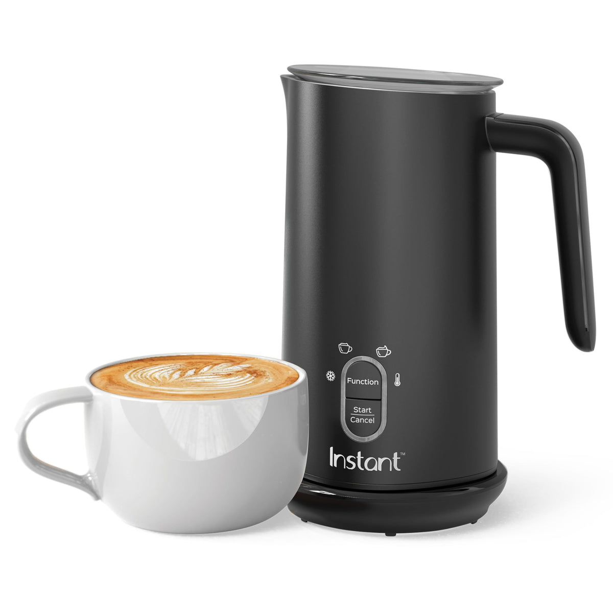 4-in-1 Milk Frother, 10 oz, Black R438