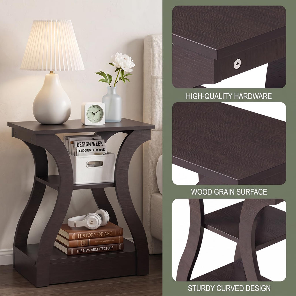 Brown End Tables Set of 2 P795