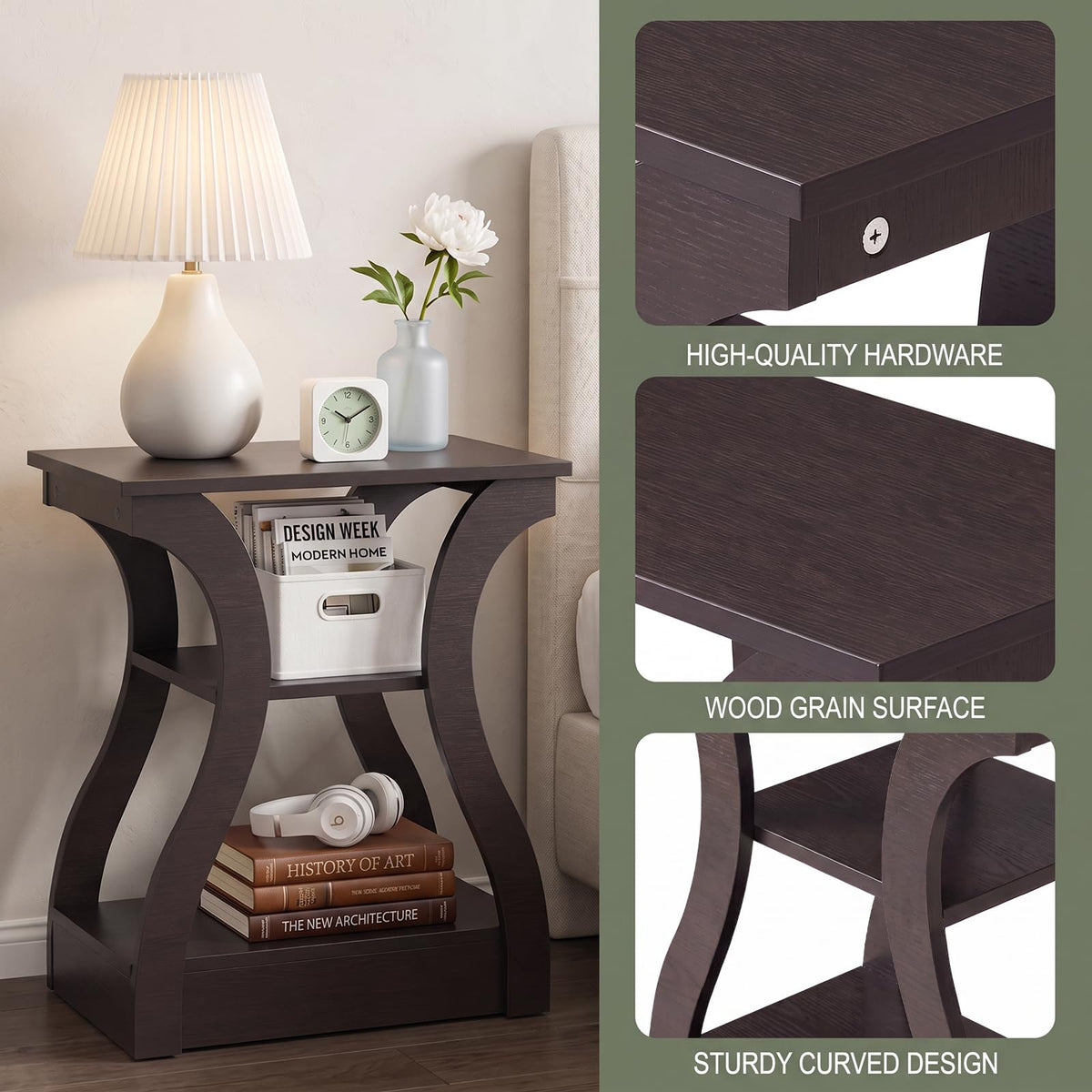 Brown End Tables Set of 2 P795