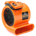 2 Speed 1/2 HP Orange Air Mover Floor Fan B657644