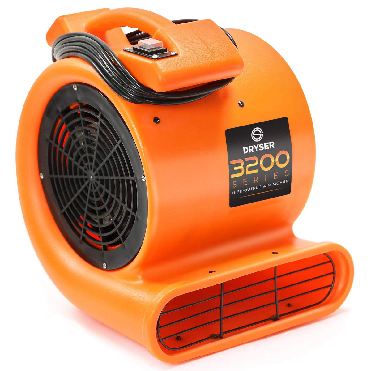 2 Speed 1/2 HP Orange Air Mover Floor Fan B657644