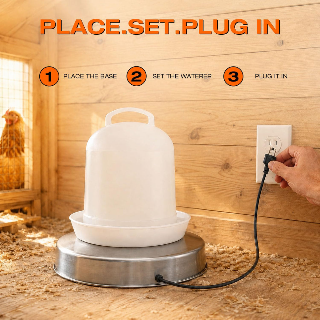 Heated Chicken Waterer 13 Inches S20311
