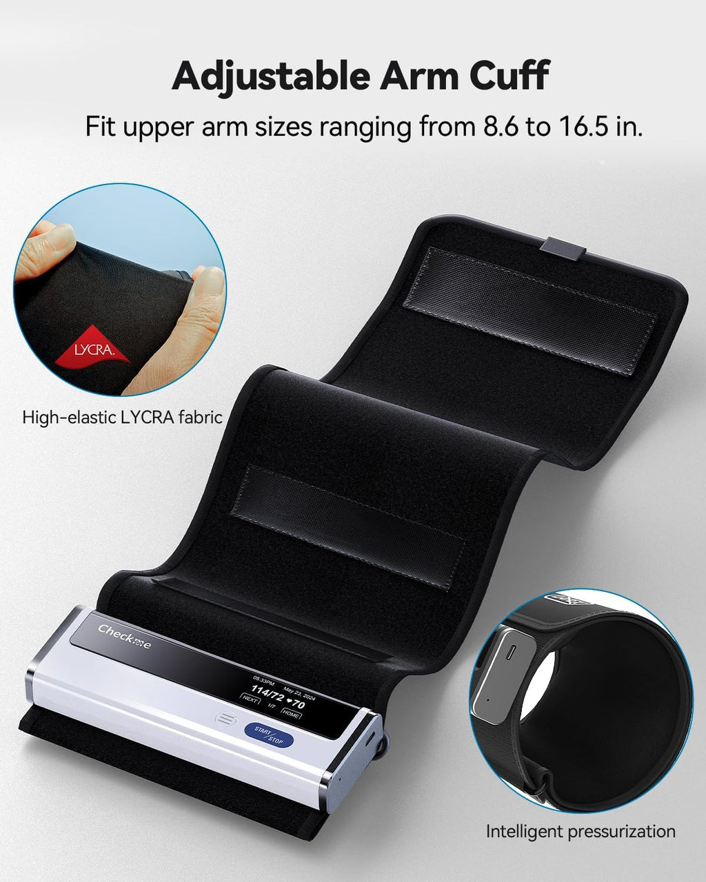 Upper Arm Blood Pressure Monitor with Bluetooth Cuff N6691