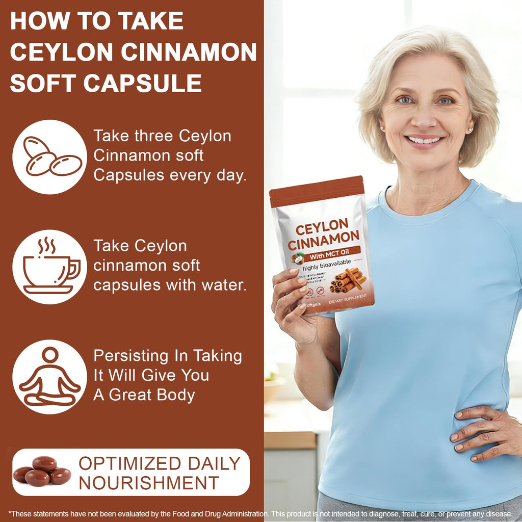 Cinnamon Capsules 300 Softgels with MCT Oil A543079