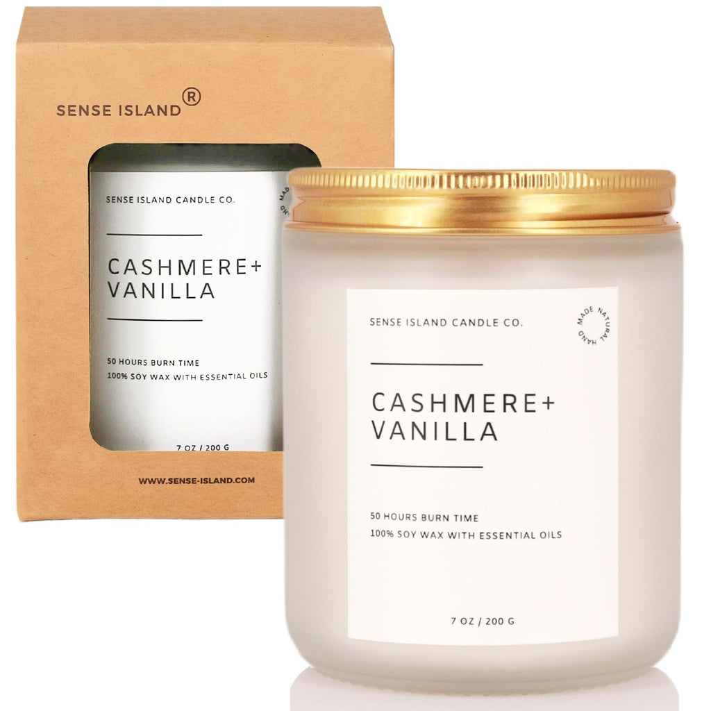 Vanilla Cashmere Scented Soy Wax Candle G61477