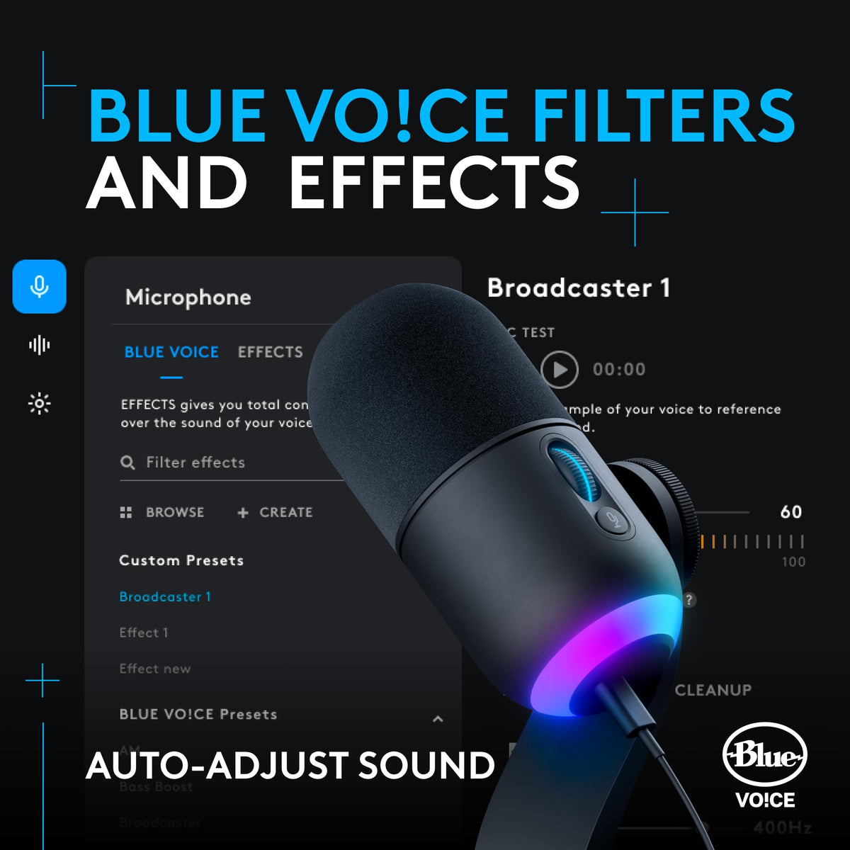 Black USB Dynamic Gaming Microphone N25093