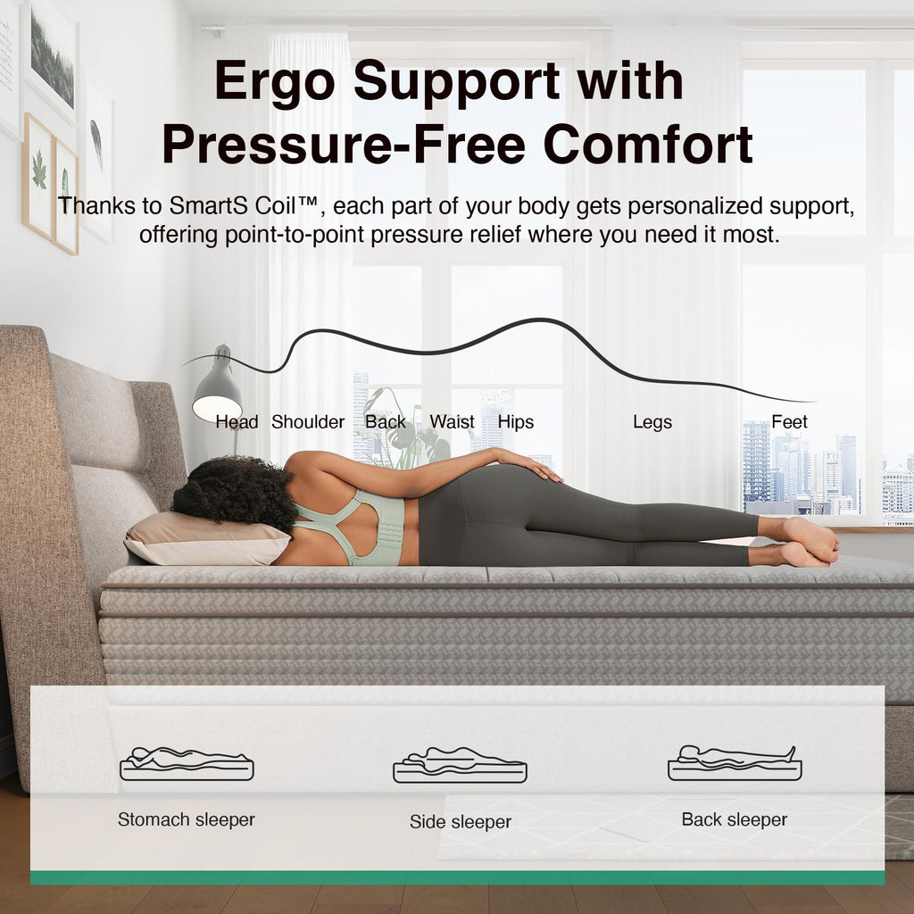 10 Inch Full Size Hybrid Mattress U630