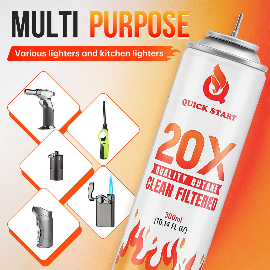 12 Pack Universal Butane Fuel Refill A4784