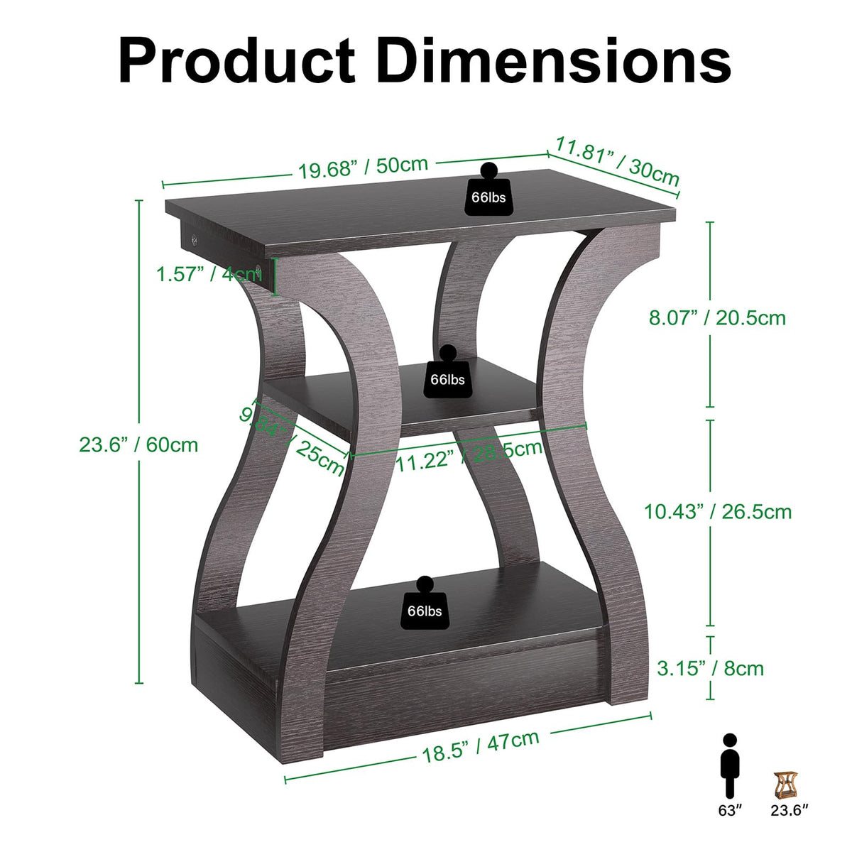 Brown End Tables Set of 2 P795